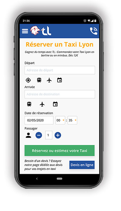 Application TL Taxi Réservation