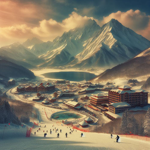 Station Tignes Illustration