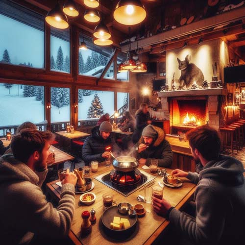 Restaurant Val-d'Isère Illustration