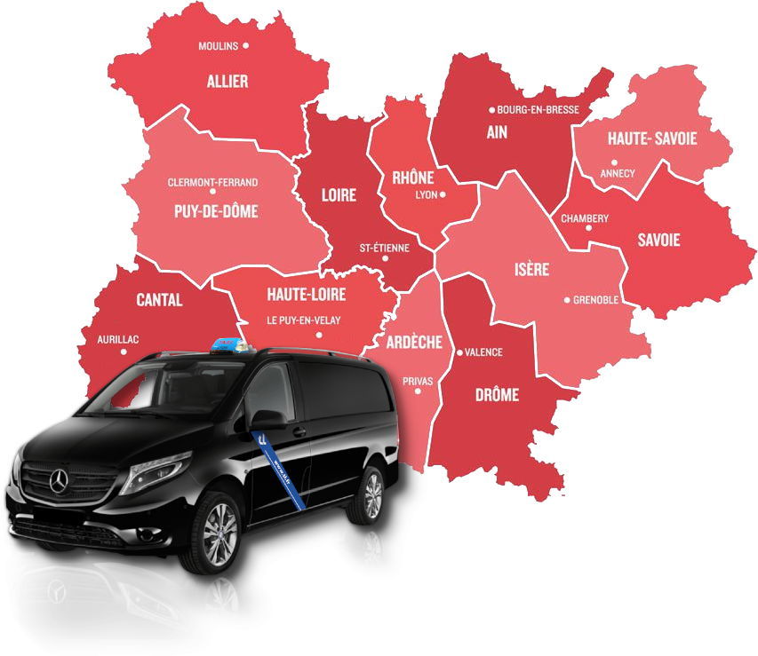 A zone of intervention throughout the metropolis of Lyon and its surroundings